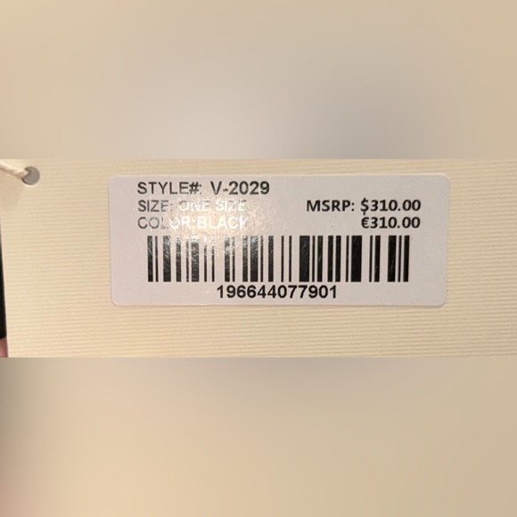 Valentino Orlandi Black Quilted Crossbody Bag with Gold Accents and EXTRA POUCH - Picture 2 of 11